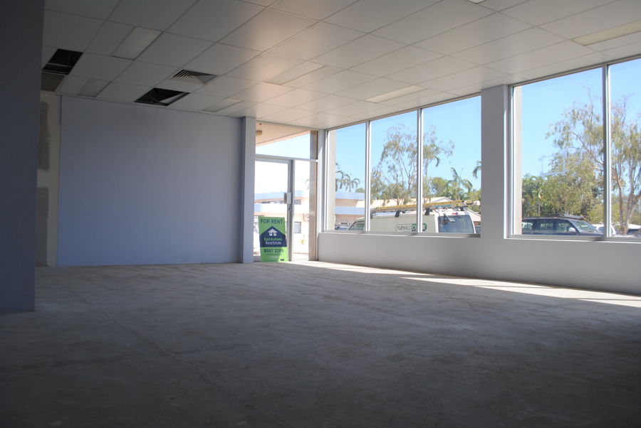 View from tea room looking toward front office 