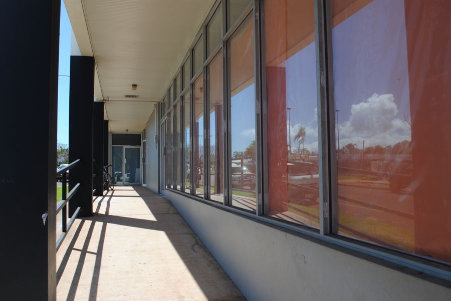 Disabled ramp access to front office 