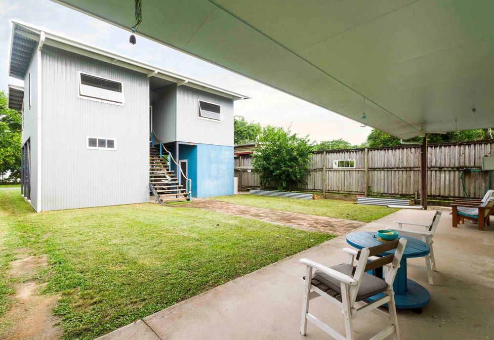 Looking from the second residence to the main buil