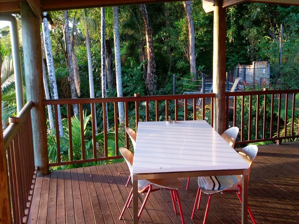Undercover verandah for tropical living.