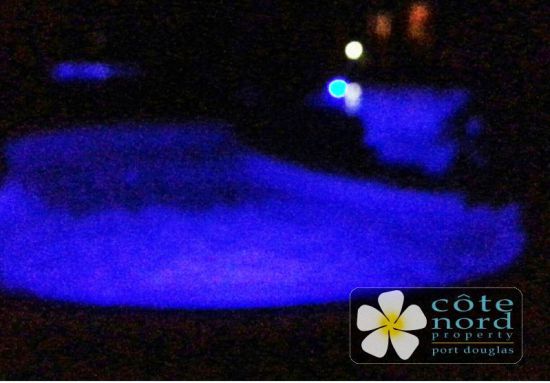 Swimming pool by night