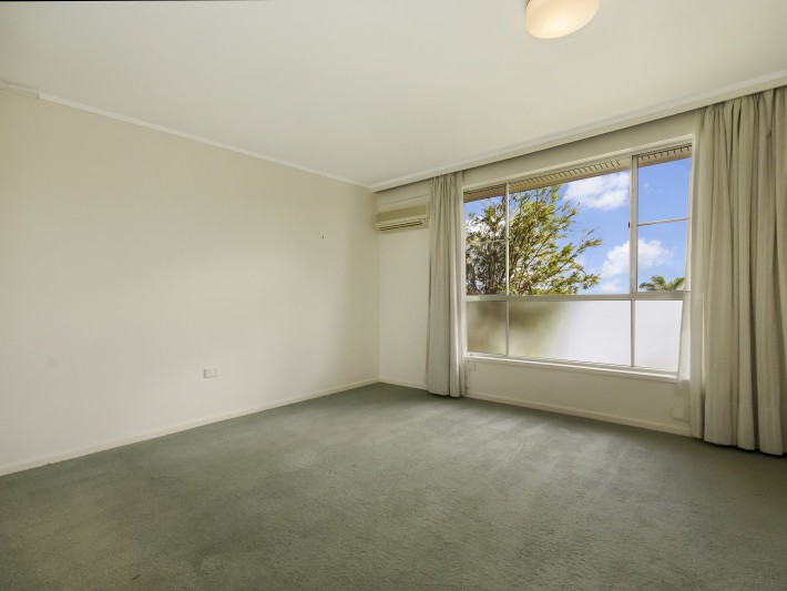 Bedroom 1 with view to Mt Coolum