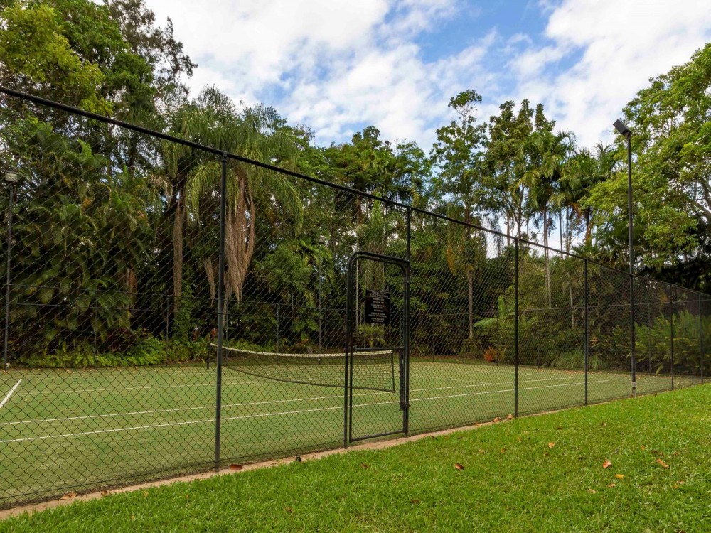 Tennis court and mini golf