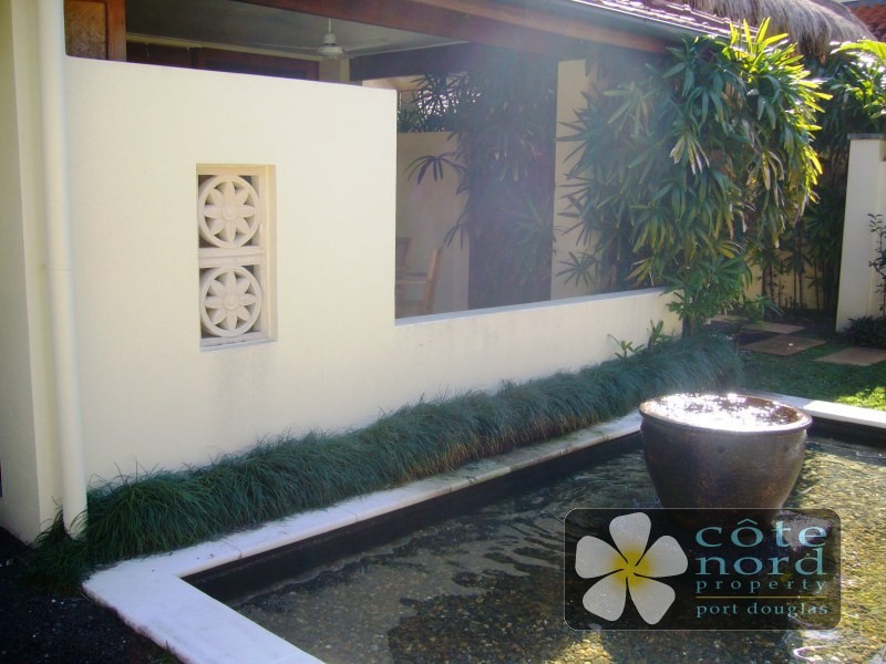 Tranquil water features of property