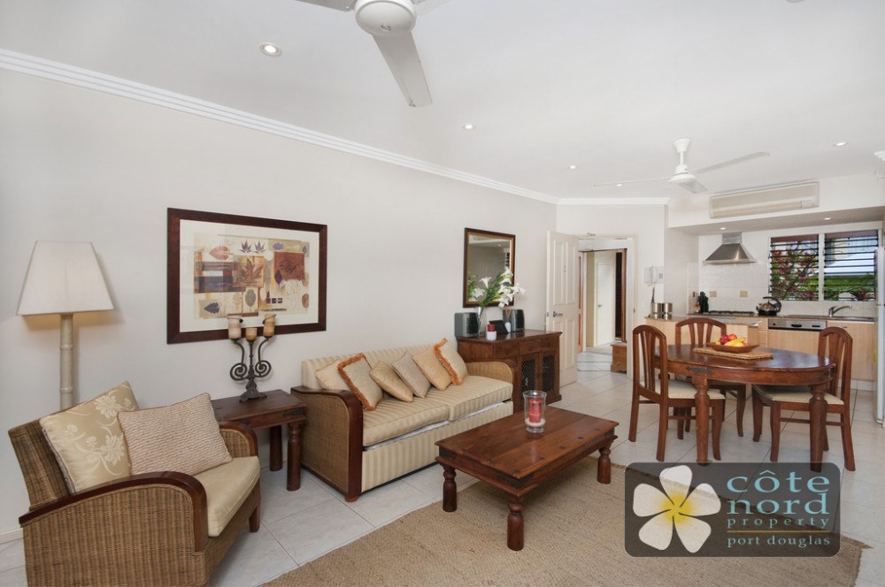 Spacious lounge and modern kitchen