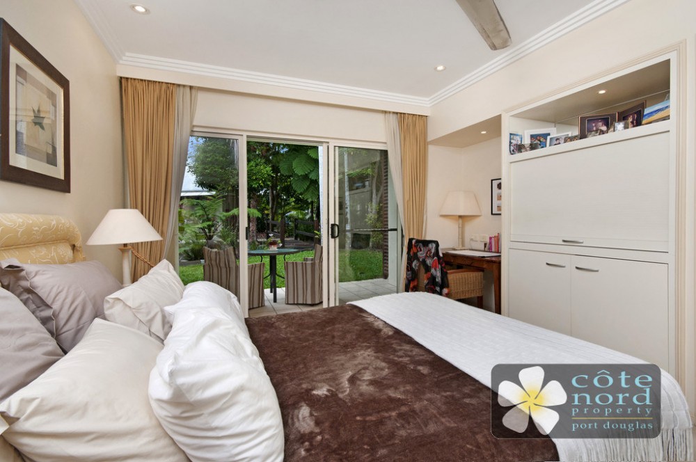 View to the garden. Tranquility