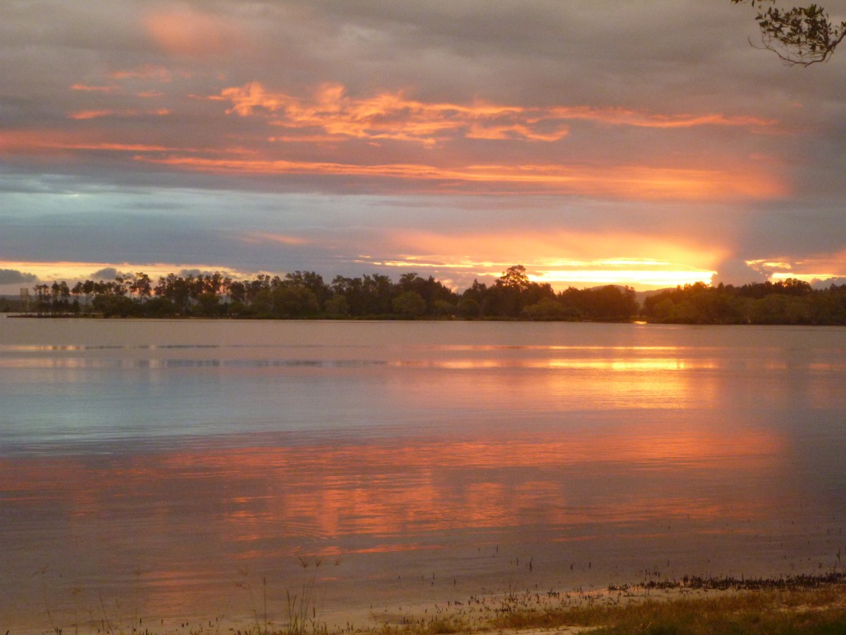 Sunset over the mighty Clarence River