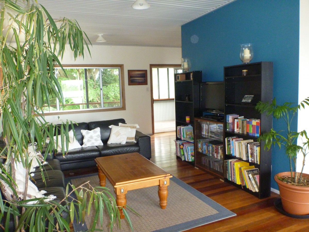 Upstairs entertainment area