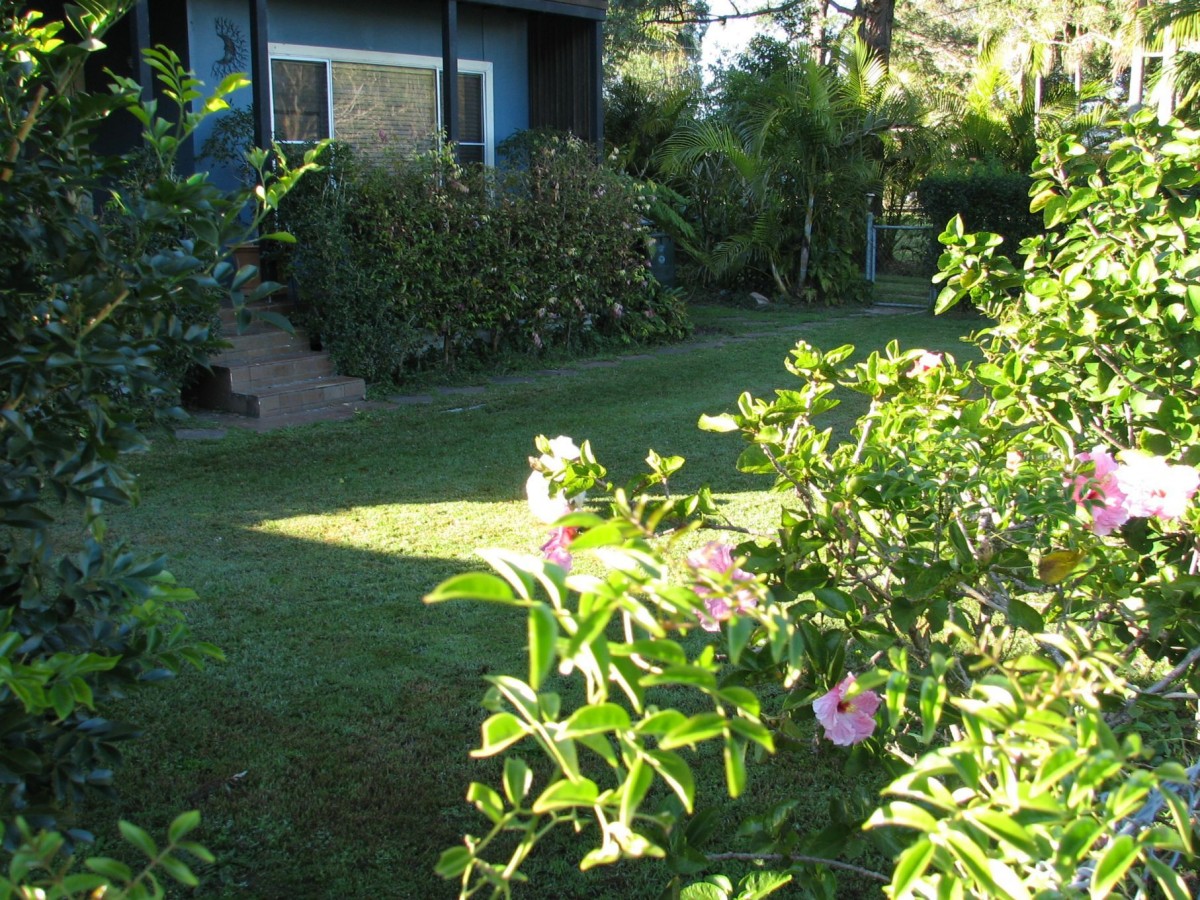 Private fully fenced front garden