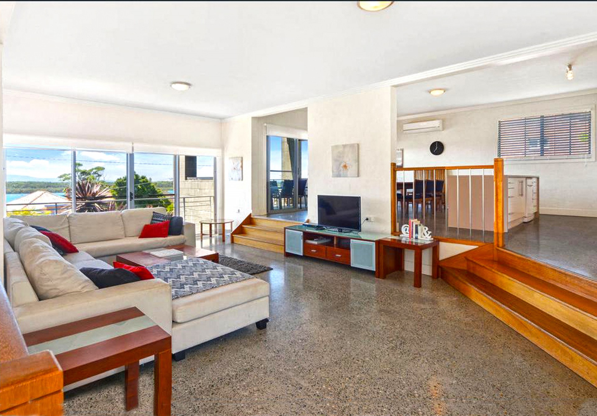 Lounge room with view