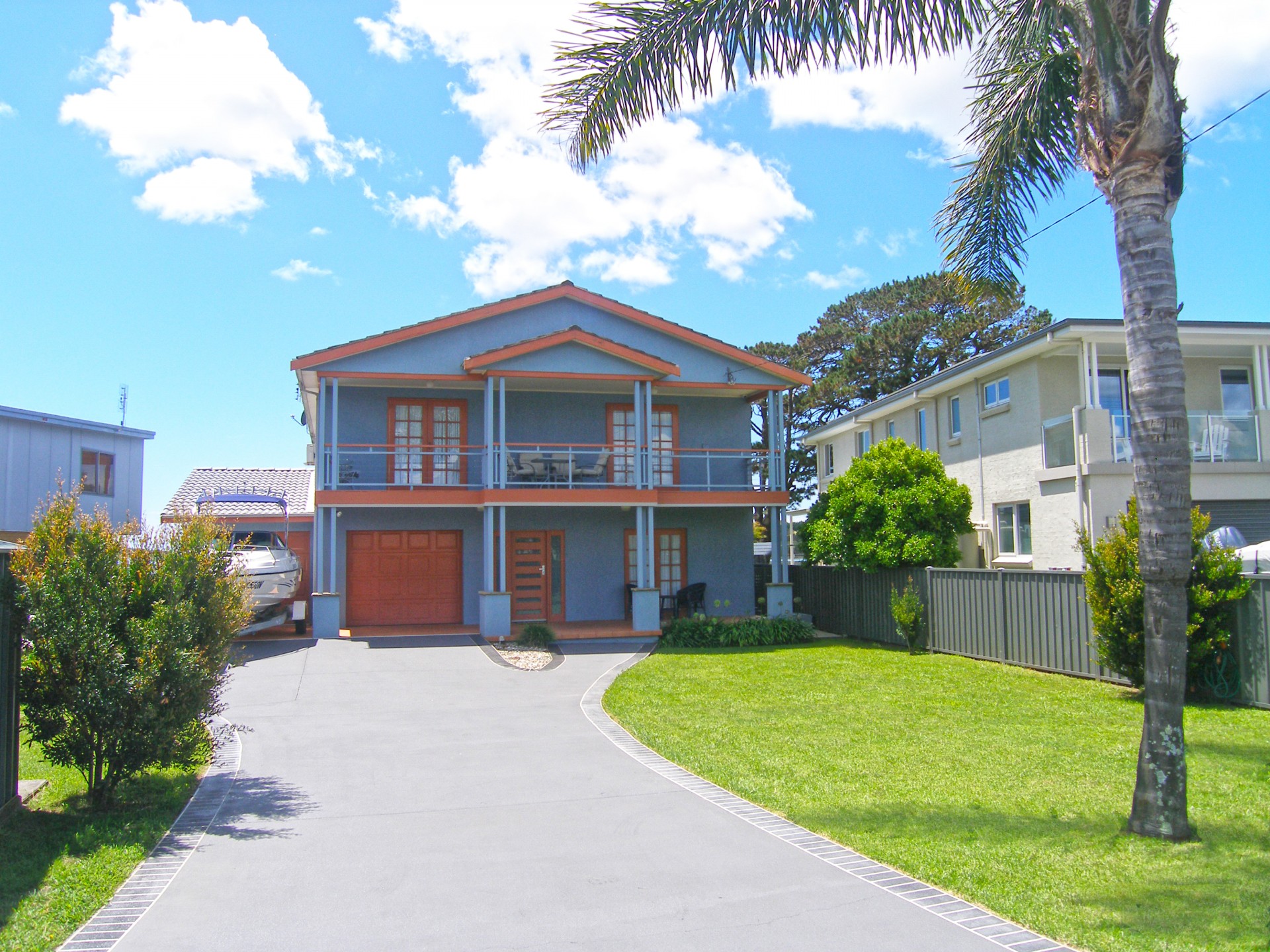 Front view of residence