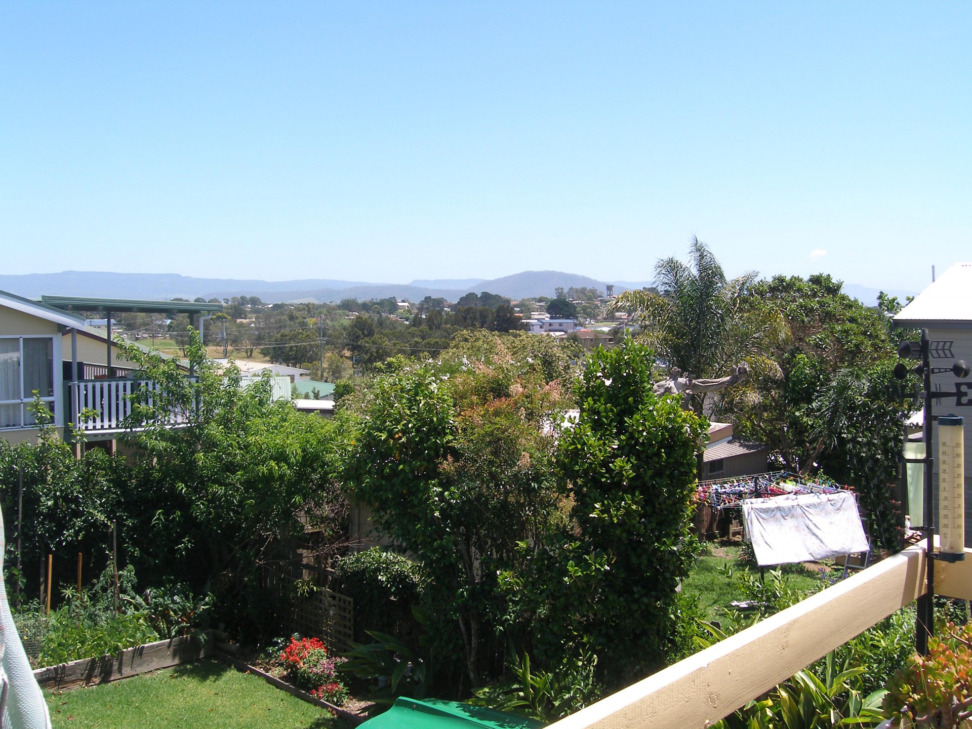 Rear balcony view