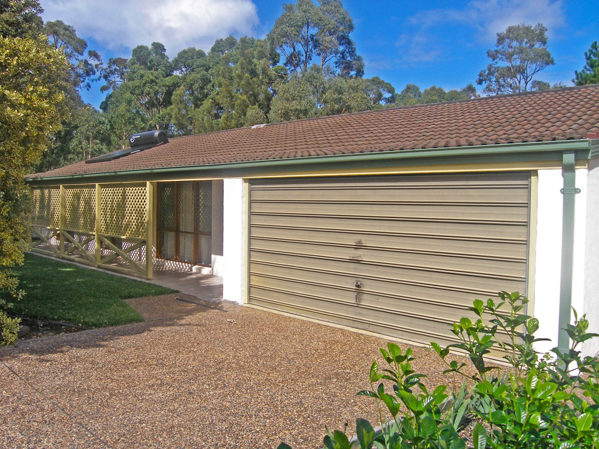 Front view of residence