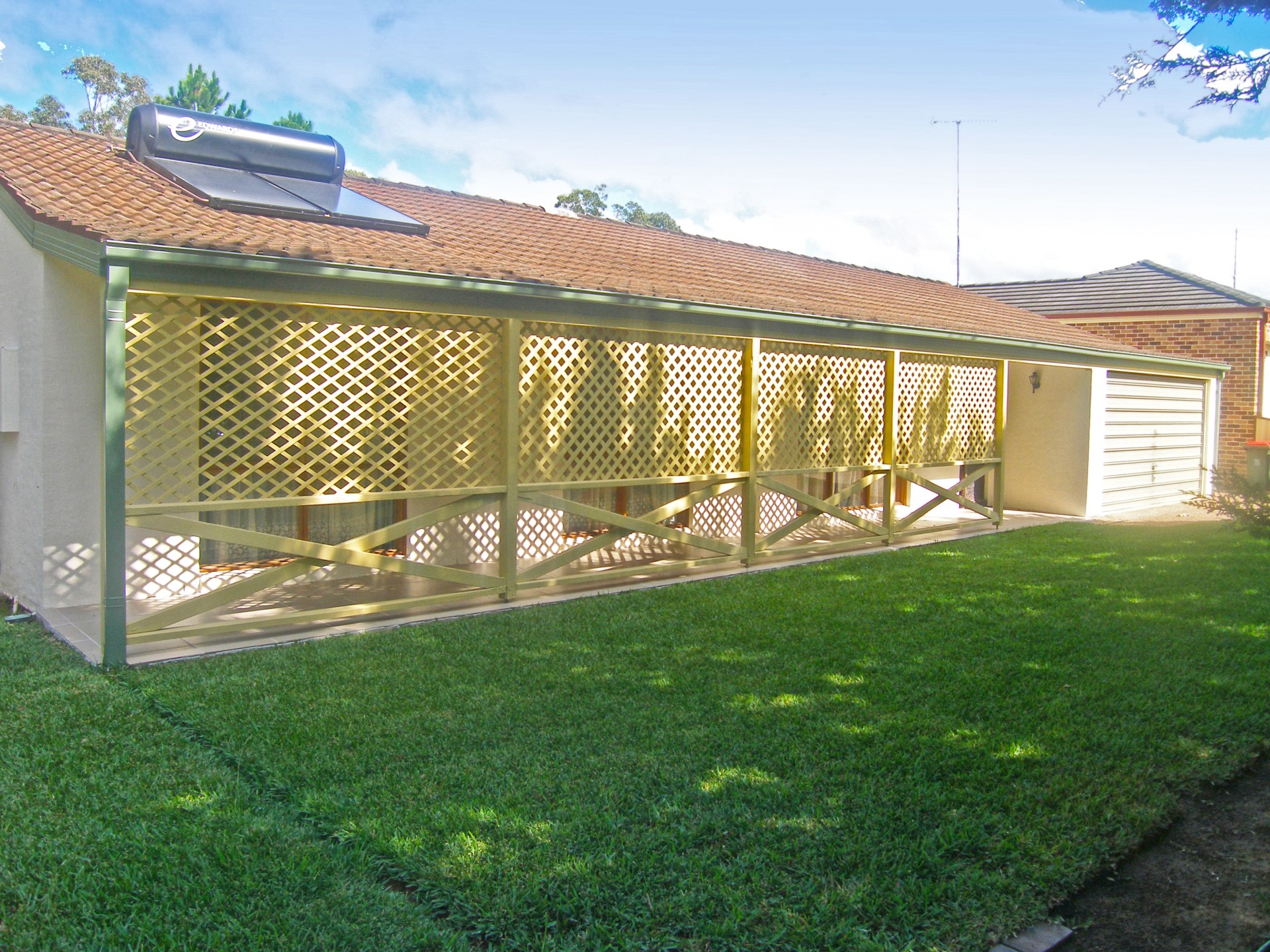 Front view of residence