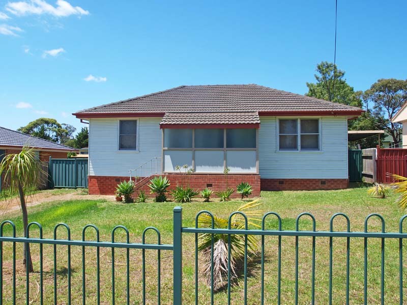 front view with fence