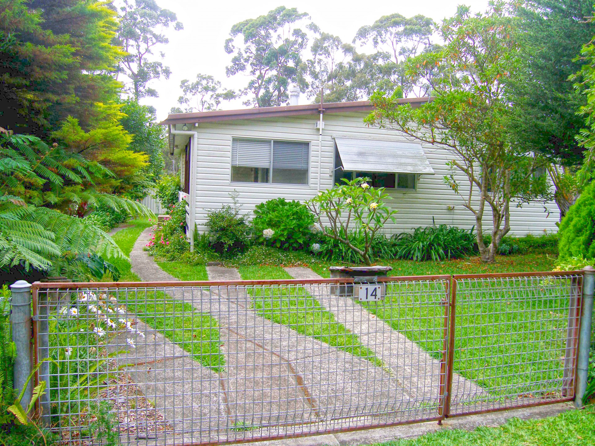 Front view of residence