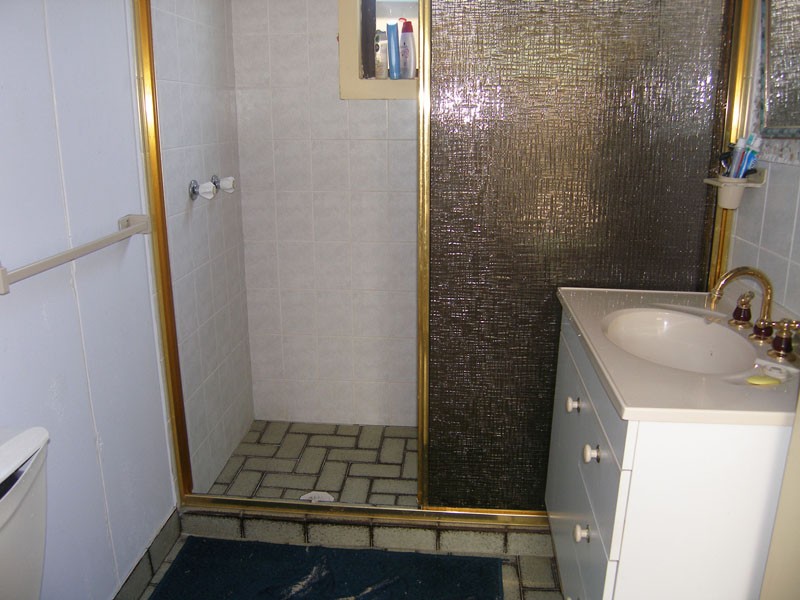 Bathroom in shed area