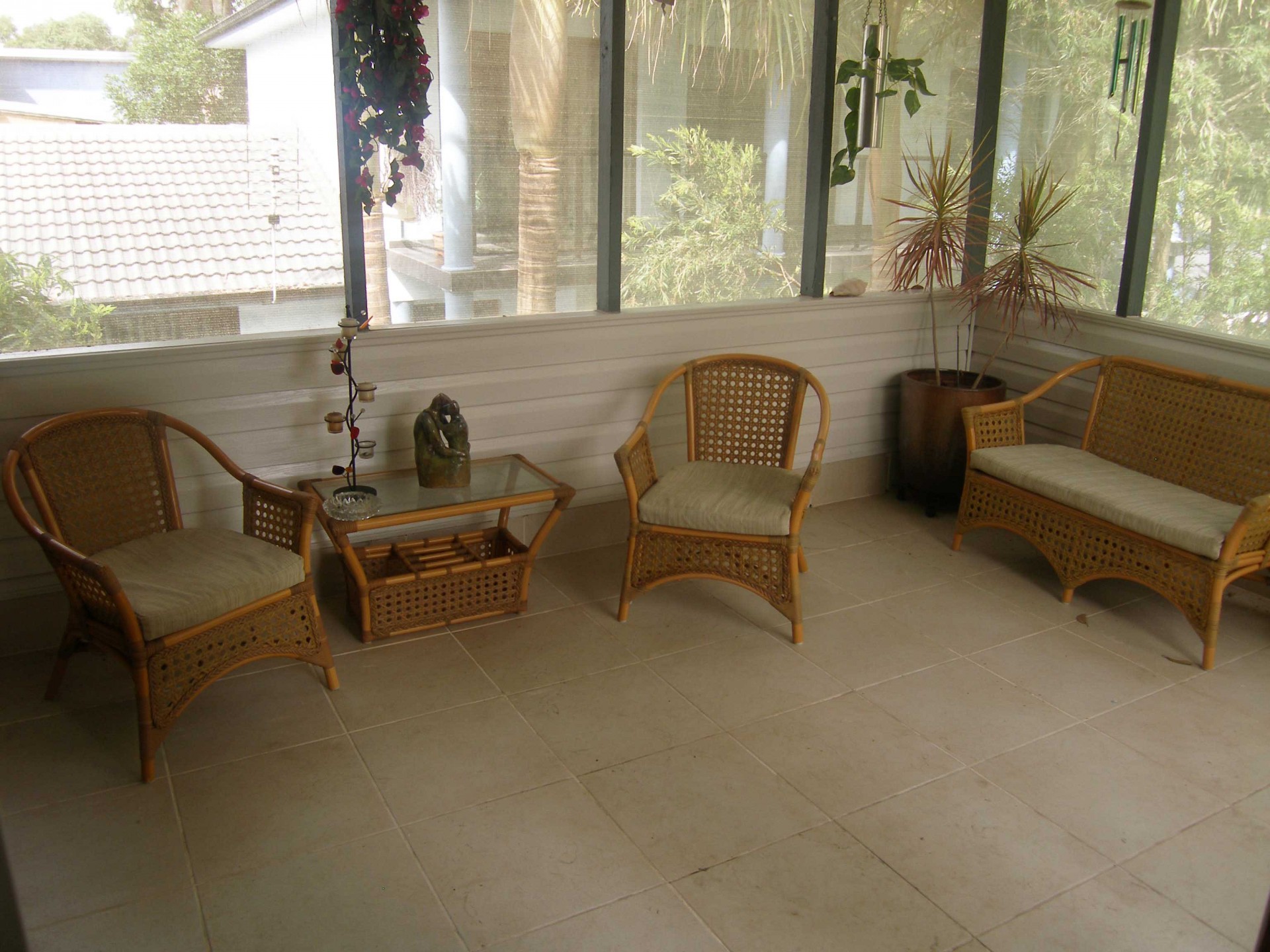 Upstairs outdoor room