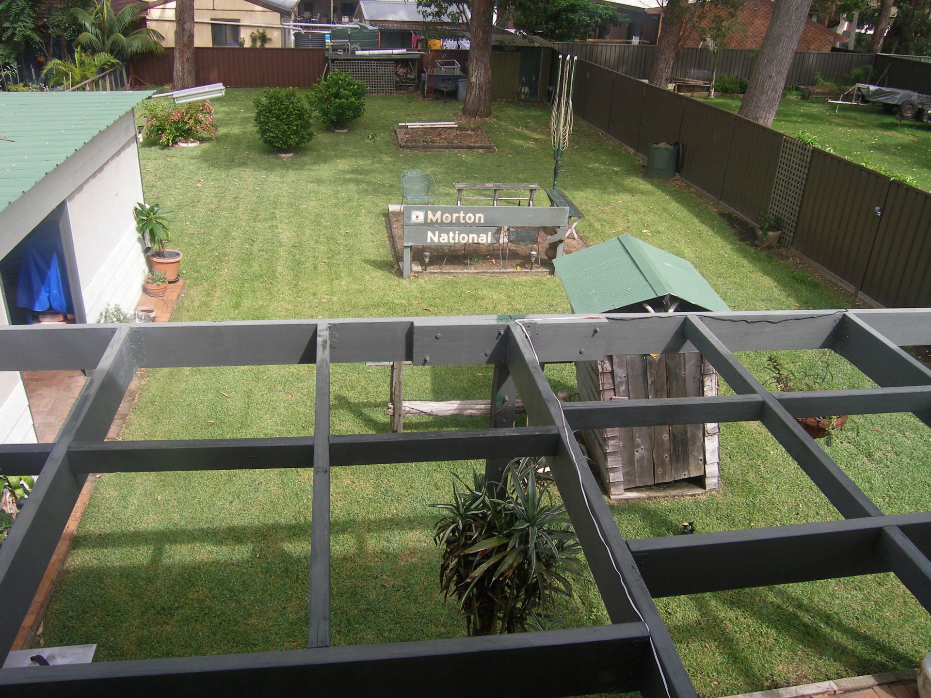 Backyard from upstairs