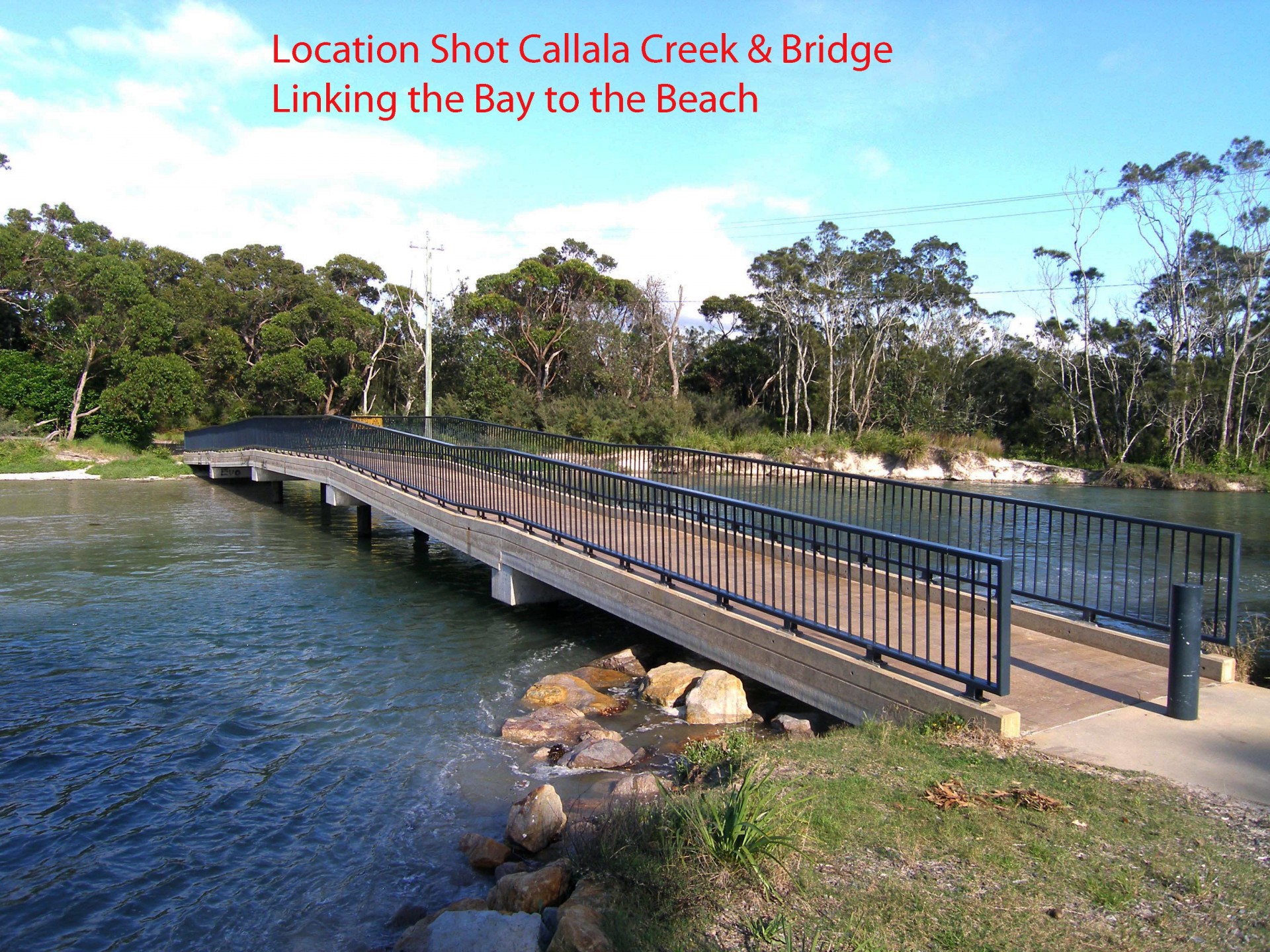 Callala bridge linking the Bay to Beach