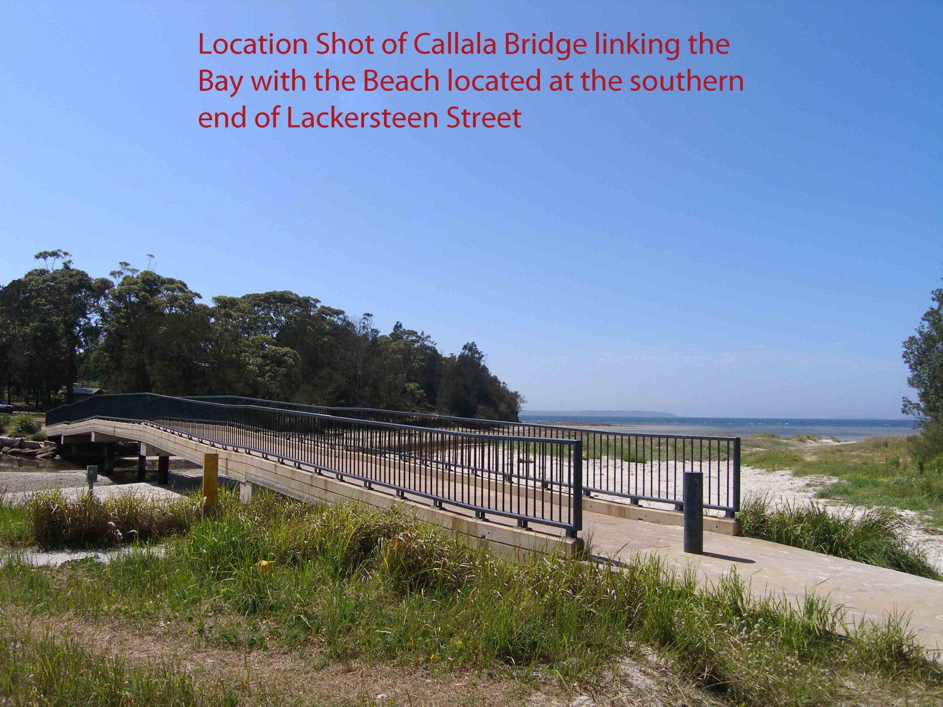 Bridge linking Bay to Beach