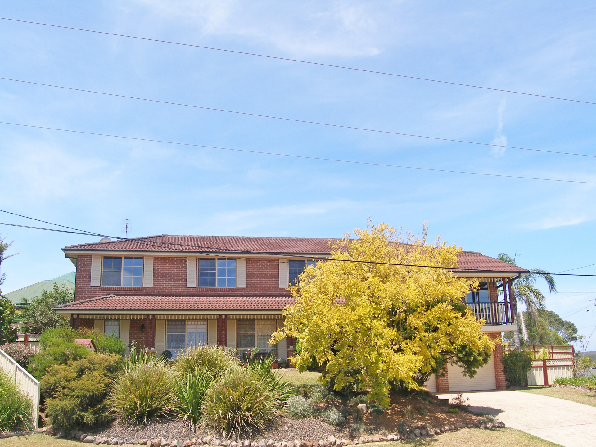 Front view of residence