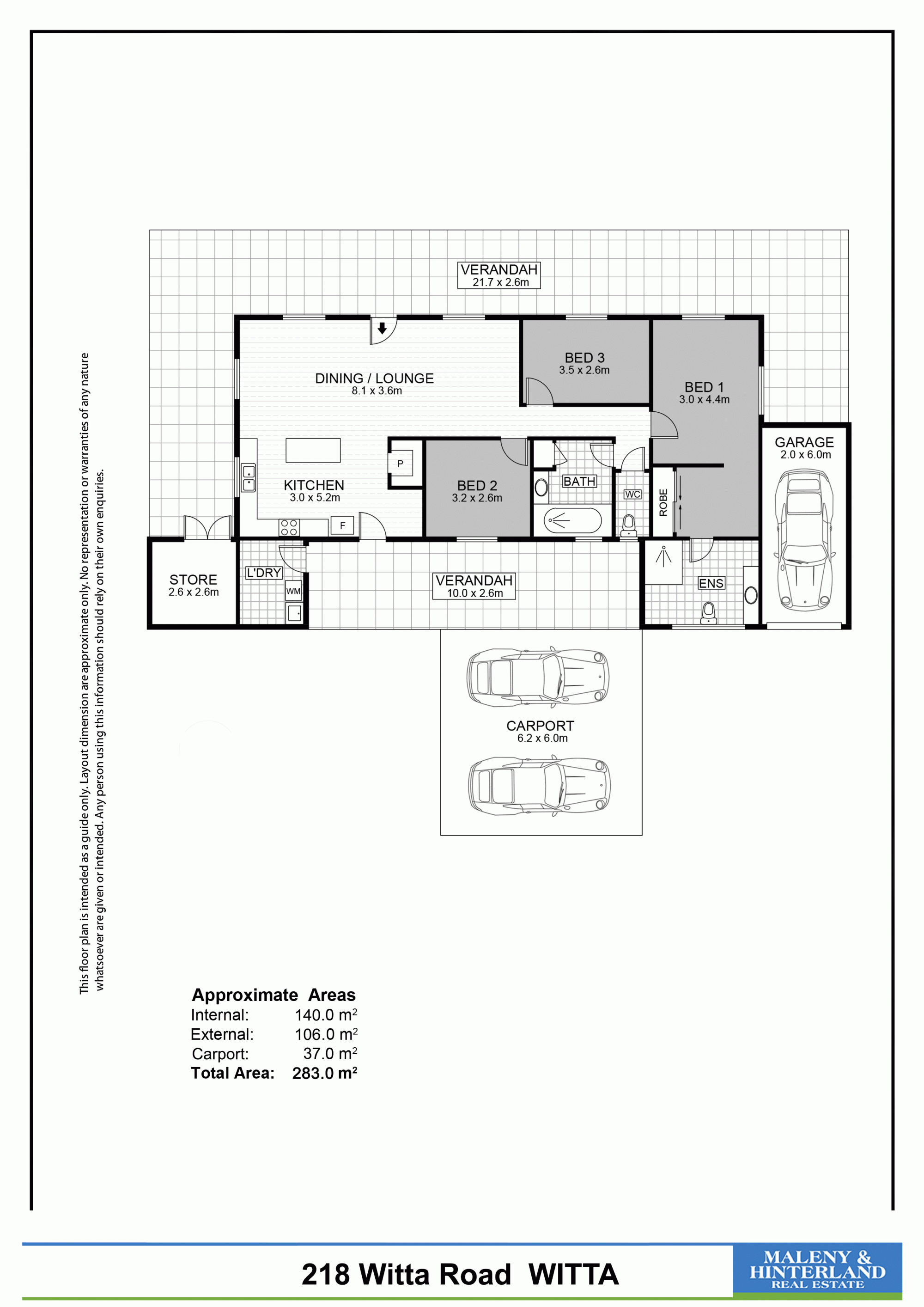 218 Witta Road, Witta For Sale by Farmbuy.com - floorplan 1