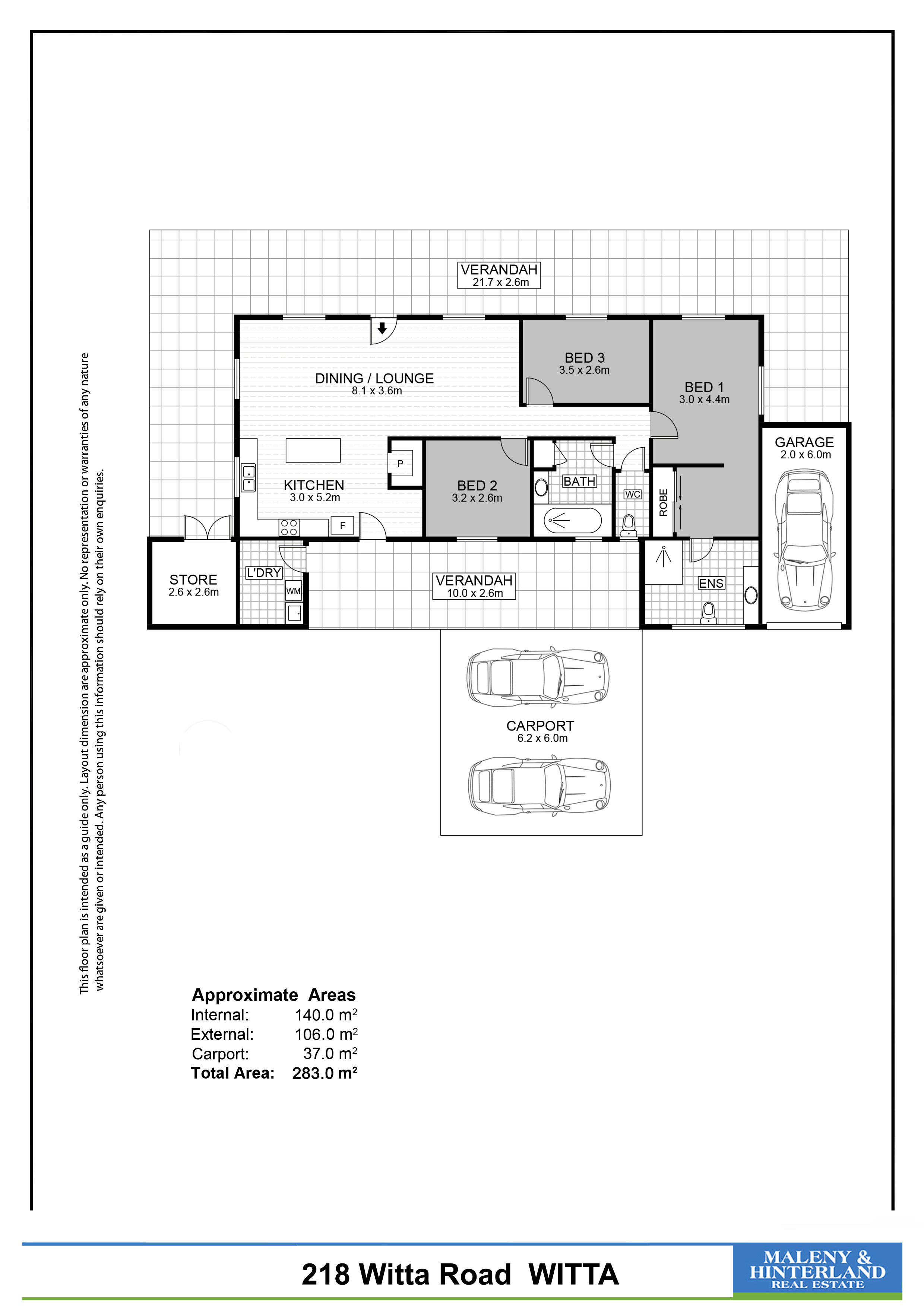 218 Witta Road, Witta For Sale by Farmbuy.com - floorplan 1