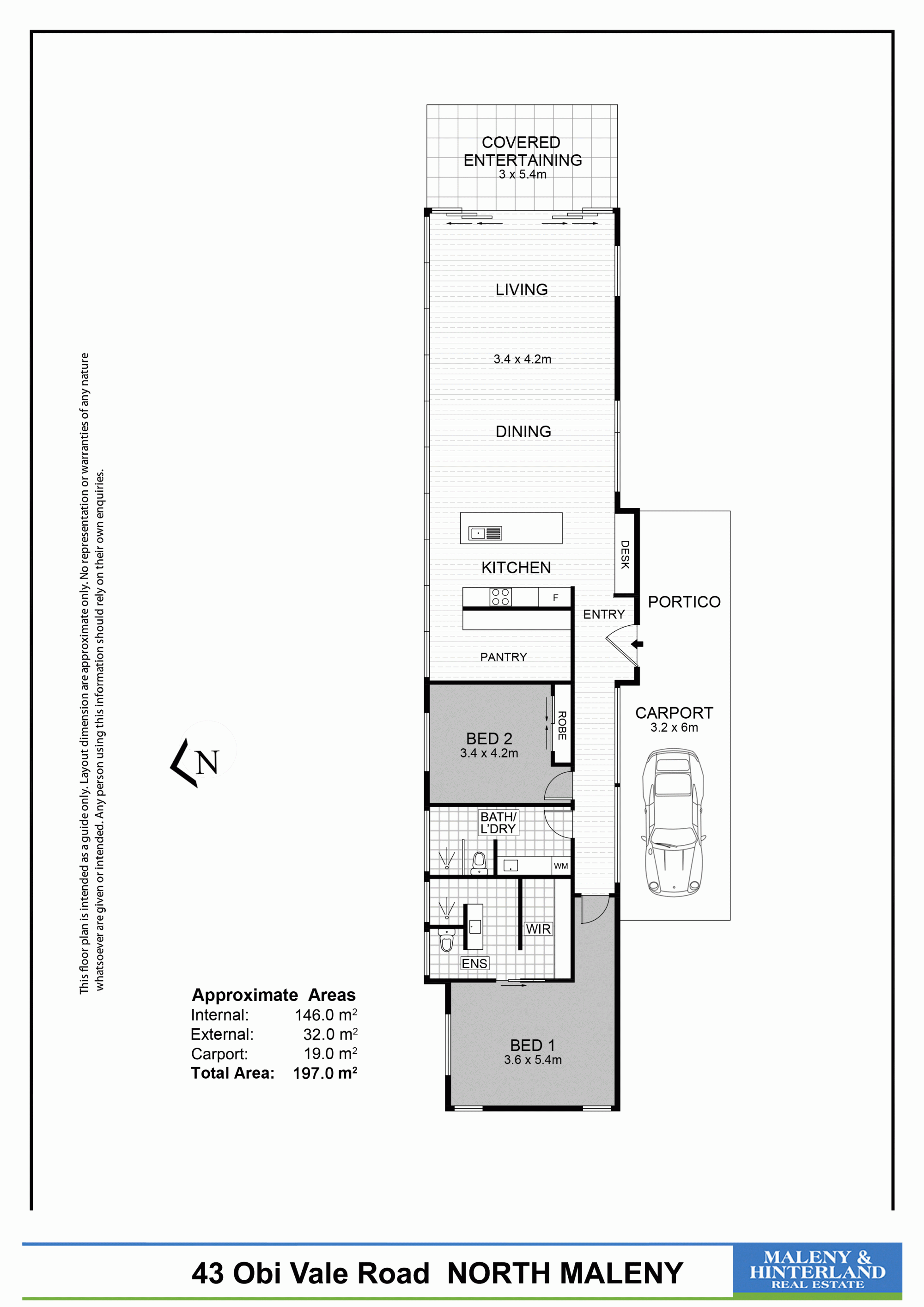 43 Obi Vale, North Maleny For Sale by Farmbuy.com - floorplan 1