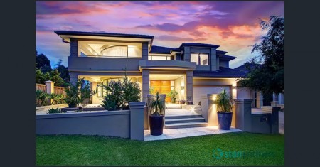 Modern contemporary design double storey North facing home located exclusively on one of the highest points of Bella Vista Waters Estate with magnific