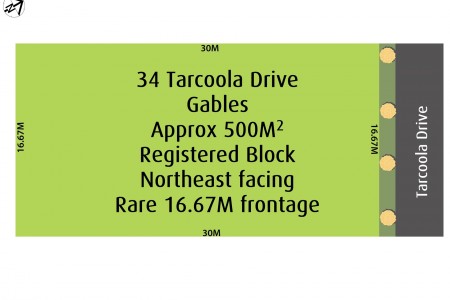 16.67M Frontage Northeast facing in Gables