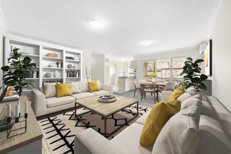 FRESHLY PAINTED 2 BEDROOM UNIT WITH SPLIT SYSTEM AND GAS COOK TOP!