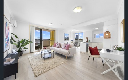 Immaculate Air-Conditioned Two-Bedroom Apartment with Two Bathrooms, Two Balconies and Single Car Space!