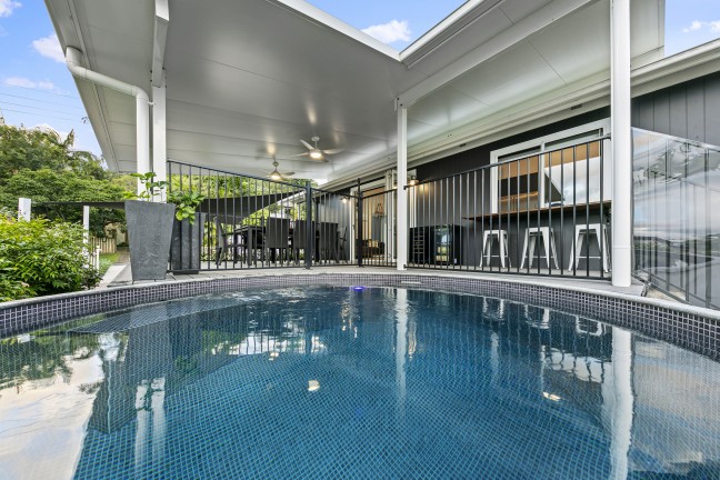 Modern elegance with pool