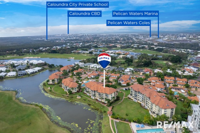 Freshly painted 3 bedroom apartment offering resort-style living overlooking Pelican Waters Golf Course.