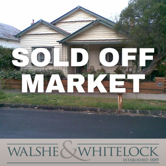 SOLD OFF MARKET!