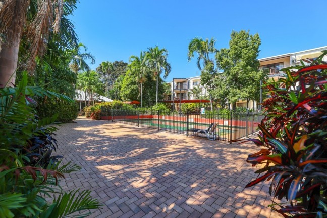 Nestled in a tropical garden paradise