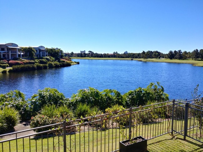 Stunning waterfront property in immacualte condition in prestigious gated estate